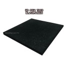 RUBBER FITNESS FLOORING HD GYM TILES (แผ่นยางกันกระแทกฟิตเนส รุ่น HD GYM) BLACK DOT GREEN SIZE 50x50x2.5CM WEIGHT 5KG 1Y.